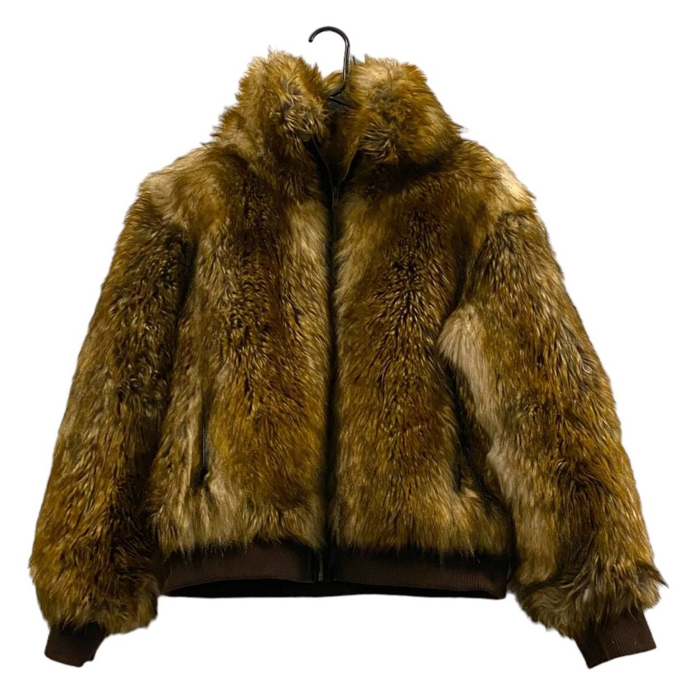 Imposter by Nordstrom Brown Faux Fur Bomber Jacket S